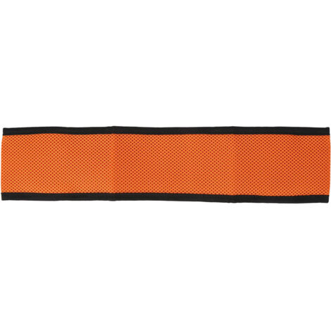 Sangle de maintien mollet pour fauteuil roulant, en tissu mesh, accessoire de sécurité taille M, couleur orange, adaptée aux fauteuils de 17,7 pouces de large.