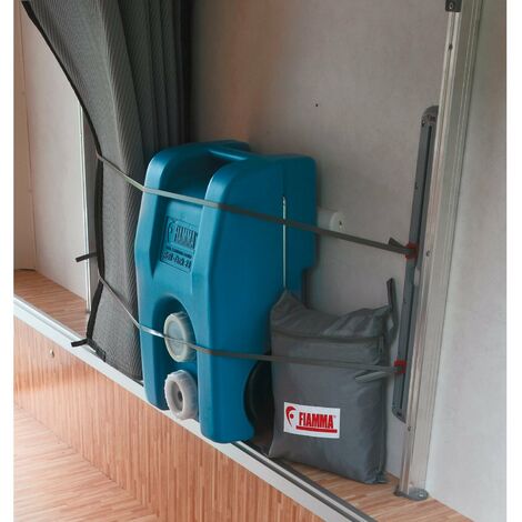 Sangle de maintien pour camping-car – Longueur 2m – Capacité 20kg – Installation rapide avec crochets et élastiques – Fiamma