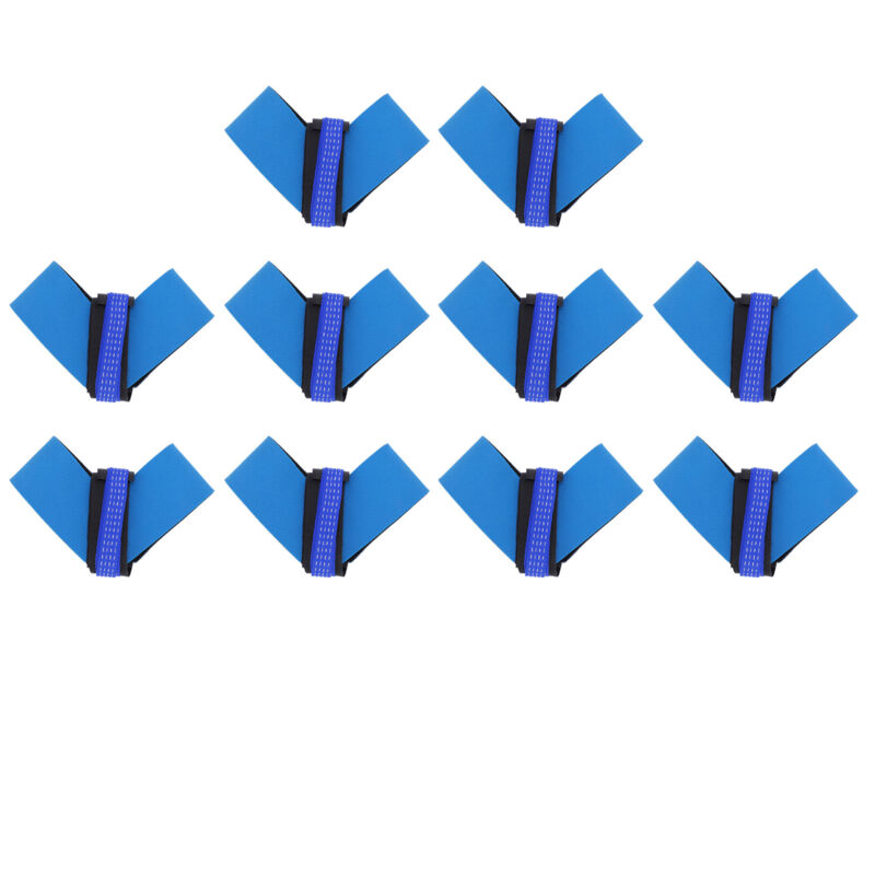 Sunxury - Sangle de pied antistatique, 10 pièces, élastique bleu, accessoires d'atelier, JWD001