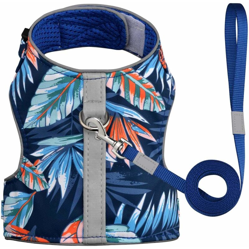 Sangle de poitrine réglable pour animaux de compagnie (bleu foncé S)-Fei Yu