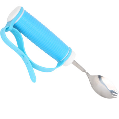 Sangle de Prise Ergonomique pour Cuillère et Fourchette, Aide Manger pour Personnes avec Parkinson, Arthrite ou Tremblements