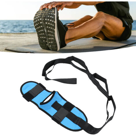 Sangle de Réhabilitation Musculaire pour Pieds et Jambes, Sangle Élastique Haute Flexibilité pour Stretching, Blue