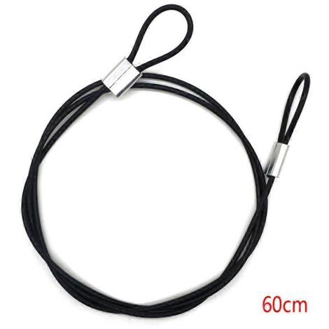 Sangle de sécurité en acier inoxydable 60cm pour appareil photo - Lanière poignet