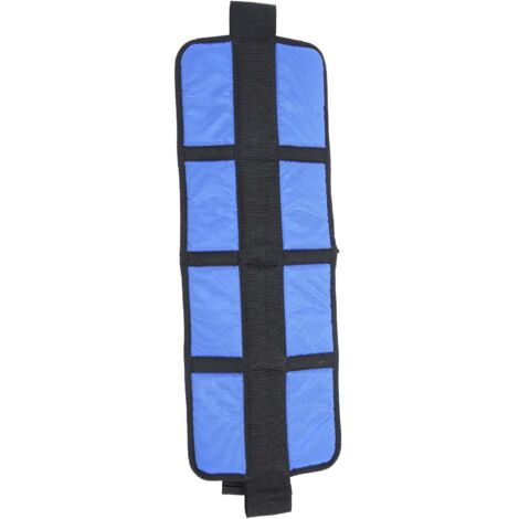 Sangle de sécurité réglable pour fauteuil roulant, ceinture de maintien médicale pour seniors et patients - Bleu