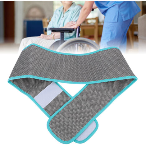 Sangle de sécurité réglable pour fauteuil roulant, ceinture de maintien pour personnes âgées et patients - Bleu