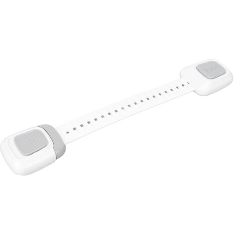 Sangle de sécurité réglable pour réfrigérateur et lave-linge avec double fermeture enfant