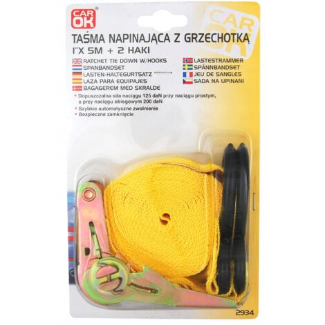 Sangle de serrage 25 mm x 5 m jusqu'à 200 kg