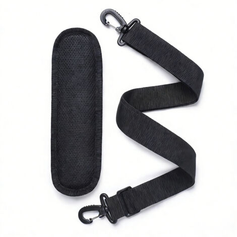 Sangle de soutien respirant pour épaule adulte, attelle universelle pour golf et sports, coussin léger pour sac à dos, accessoire de soutien confortable ajustable – Noir, 1 pièce