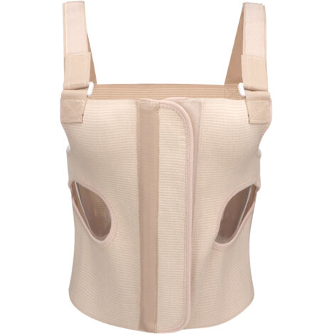 Sangle de Soutien Thoracique Ajustable avec Attaches Adhésives, Strap d'Épaule Respirant pour Fixation des Côtes