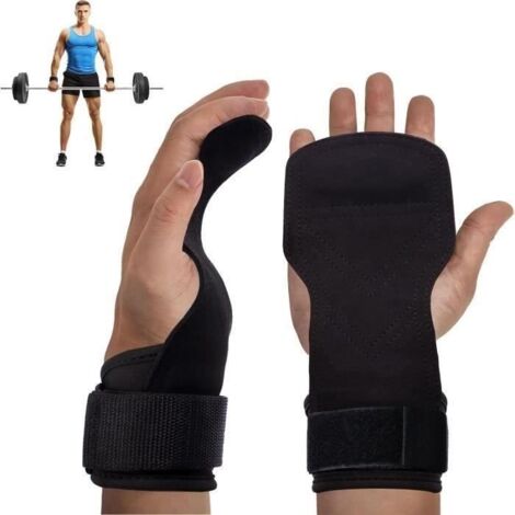 Sangle de Tirage Musculation, Sangle Poignet Sangles de poignet rembourrées réglables, Gant Musculation Sangles de Levage de