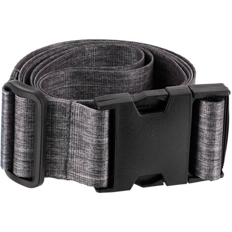 Sangle de valise polyester ajustable imprimee - gris chine - Tendance