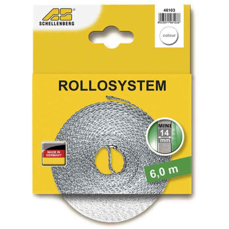 Sangle de volet roulant 14mmx6mts blanc