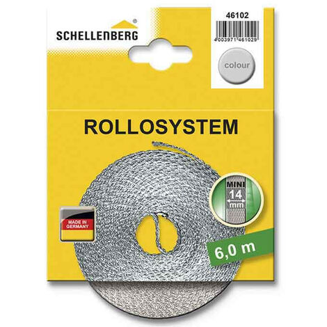 Sangle de volet roulant 14mmx6mts gris