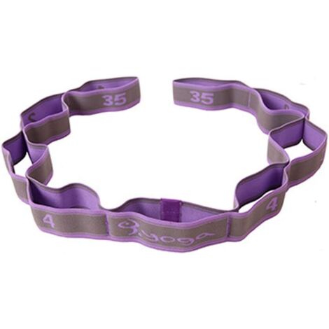 Sangle de Yoga Sangle d'exercice/Yoga Stretch Bandes avec 8 Anneaux/Bandes élastiques de Yoga Pilates Résistance Fitness Bandes de Formation-Fei Yu