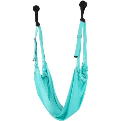 Sangle de Yoga Verte Ajustable pour Étirement des Jambes, Dos et Ceinture - Bande Élastique Fitness