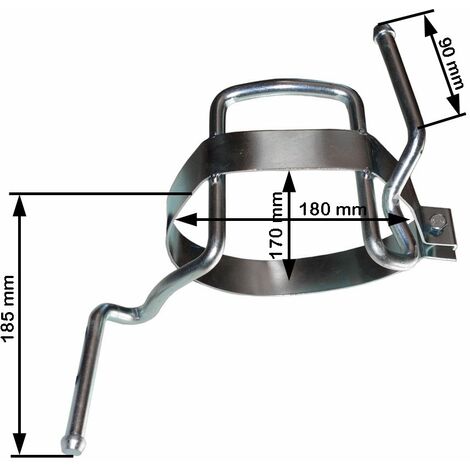 Sangle d'échappement pour Peugeot 206+ (1730LD) – Maintien optimal pot d'échappement – Stabilité et durabilité assurées – Durer Germany