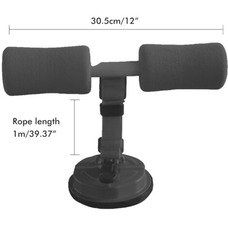 Sangle d'Entraînement Abdominal avec Ventouse, Élastique de Fitness Portable pour Exercices à la Maison et en Déplacement