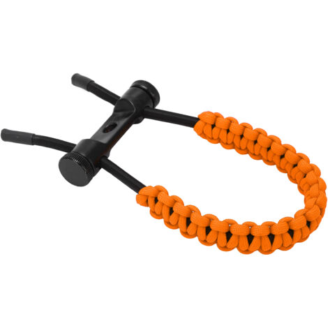 Sangle d'Entraînement Réglable pour Arc Compound - Corde Tressée Orange pour Exercices de Tir