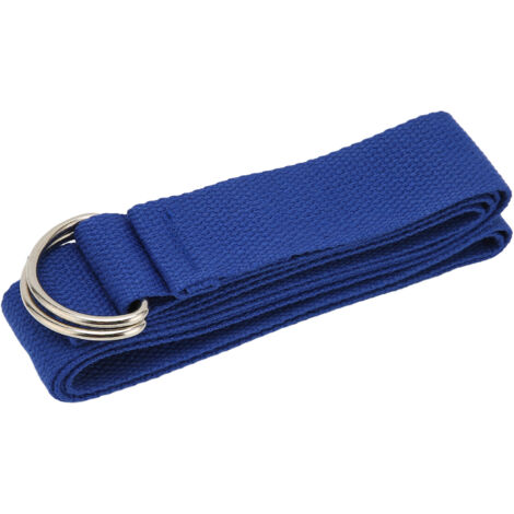 Sangle d'étirement Pilates 180 cm, Bande de Résistance Fitness pour Exercices de Souplesse et Yoga Bleue