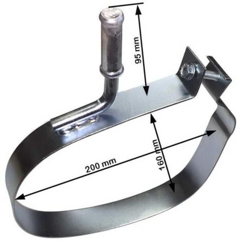 Sangle echappement 210x160mm compatible avec Citroen Peugeot