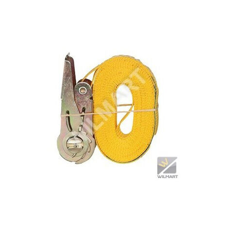 Sangle PES avec tendeur cliquet 5m x 25mm - Wilmart
