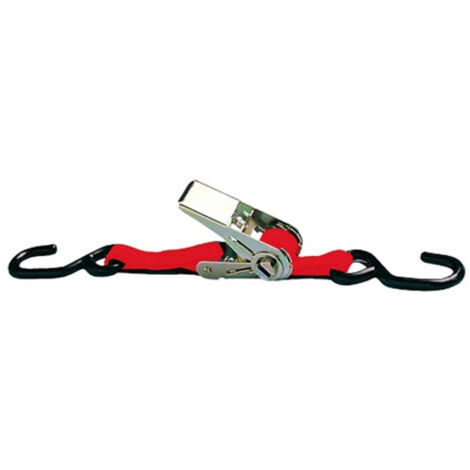 Sangle Polypro. Tendeur Cliquet 2 Crochets 25mm 5m 80kg - Chapuis