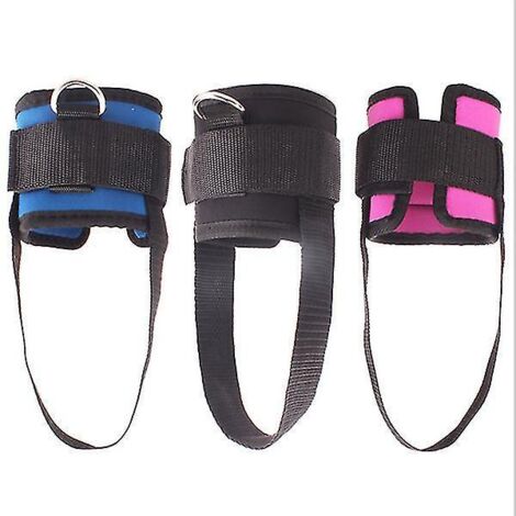 Sangle pour chevilles, sangle de cheville, câble de fixation pour les cuisses et les jambes, poulie, musculation, corde pour chevilles et pieds, sangle noire