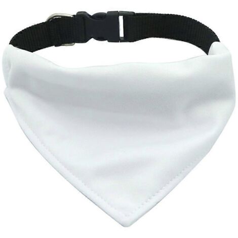 Sangle réglable pour chien et chat, bavoir anti-bave en tissu éponge, impression par transfert thermique, taille S, serviette protectrice pour animaux.