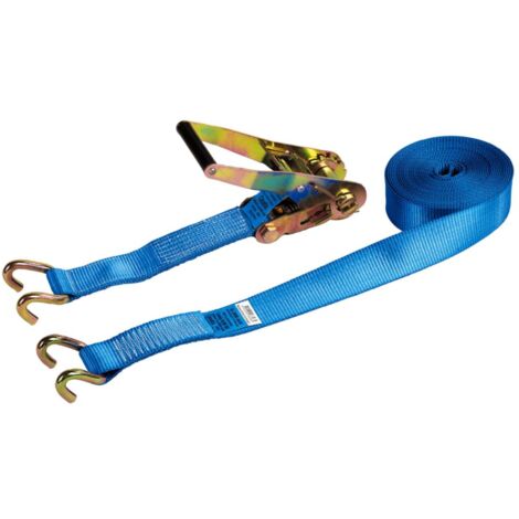 COBALTIX SANGLE D'ARRIMAGE A CLIQUET RUPTURE 6T LONGUEUR 9M LARGEUR 50MM CROCHETS LARGE - ASIP1X109