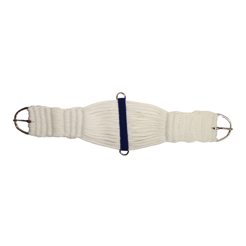 32' = 81 cm, Marron: Sangle western avec cordons en mohair avec renfort en nylon et boucles en fer