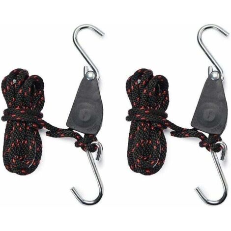 Sangles Cliquet 1/4 pouces Rope Ratchet Pour Lampe de Coissance 2 pices Corde de Crochet Rglable