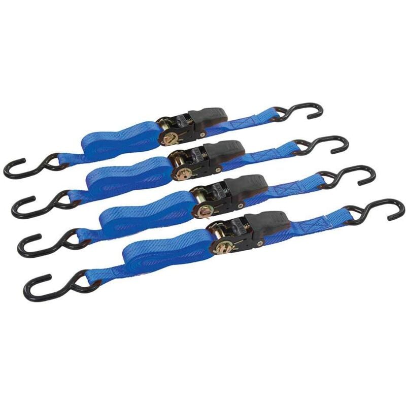 Sangles d'arrimage a cliquet 735 kg 4 metres