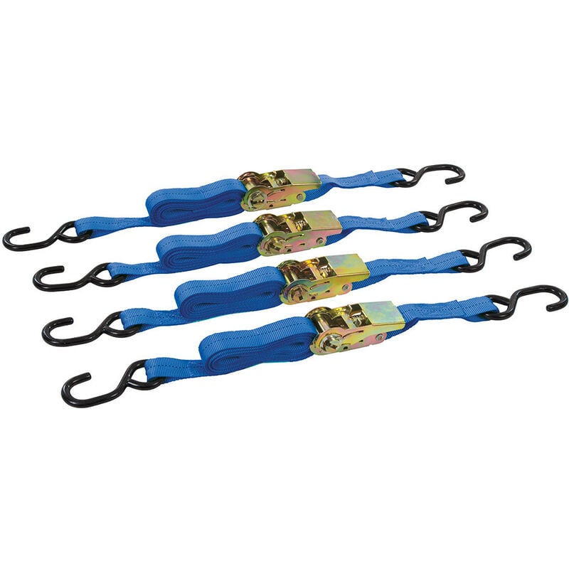 Sangles d'arrimage a crochet en s, 4 pièces