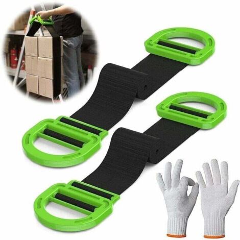 Sangles de déménagement et de Levage pour Meubles, XU, Boîtes, Matelaonstruction, Sangles de Levage(2PCS) - KZQ