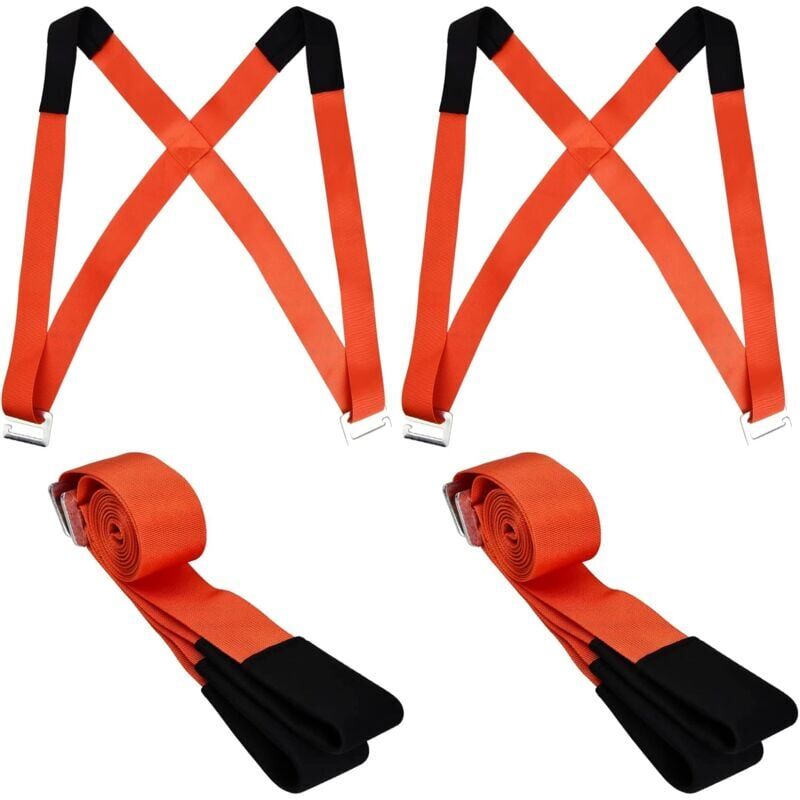 Ikodm - Sangles de déménagement pour 2 personnes - Sangles de levage de meubles réglables - Sangles de transpo