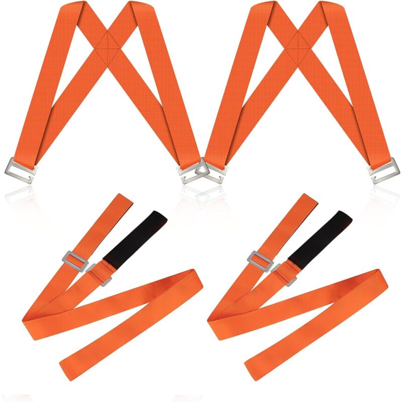 Sangles de Déménagement, Système de Sangles de Levage et Portage pour 2 Personnes, Transportez et Sécurisez Facilement Les Meubles, Objets Lourds