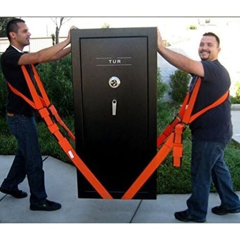 Homshsjhkis 4 Pièces Sangle Demenagement, Professionnelles Sangle Levage Ajustables Pour 2 Déménageurs Manutention, Déplacer Soulever Meubles Appareils Électroménagers, Objets Lourds Plus Facilement