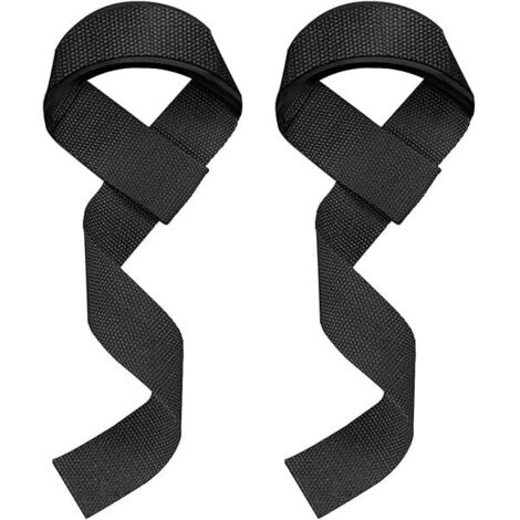Sangles De Levage - Pour Halteres Et Barres - Avec Rembourrage En Néoprène - Pour Soulevé De Terre Et Musculation - Par 2
