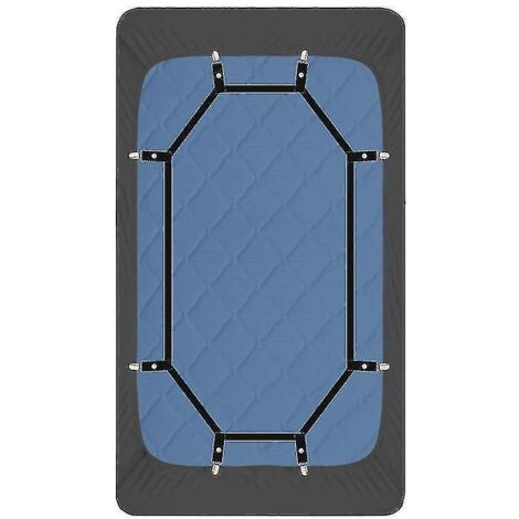 Sangles de maintien pour draps - Pinces de fixation ultra-résistantes - Cordon de parachute renforcé - Serre-draps à 360° - Rallonge ultra-résistante et efficace - Convient parfaitement