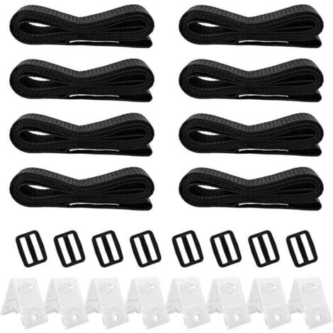 Sangles de Maintien,Accessoires Enrouleur de Couverture Solaire Jeu de Roues de Parasol Sangles de Serrage de Couverture de Piscine, pour couvertures de bâches de Piscine-8pcs