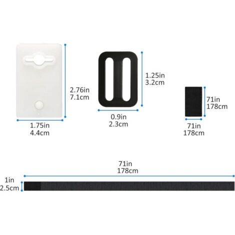 Sangles de Maintien,Accessoires Enrouleur de Couverture Solaire Jeu de Roues de Parasol Sangles de Serrage de Couverture de Piscine, pour couvertures de bâches de Piscine