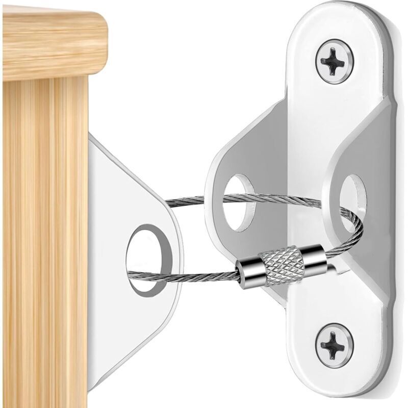 Sangles de Sécurité de Meubles,12 Kit Sangle Anti-Basculement de Meuble en Métal,Lourd devoir Sécurité Ancrages Muraux,pour Protection des Bébés