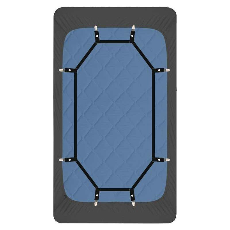 Linghhang - Sangles de support de draps - Clips de préhension robustes - Cordon de parachute renforcé - Tendeur de drap de lit à 360 degrés