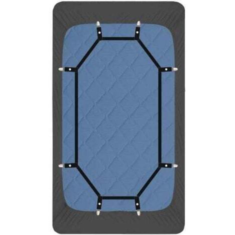 Sangles de support de draps - Clips de préhension robustes - Cordon de parachute renforcé - Tendeur de drap de lit à 360 degrés - Rallonge la plus solide et efficace - S'adapte à tous