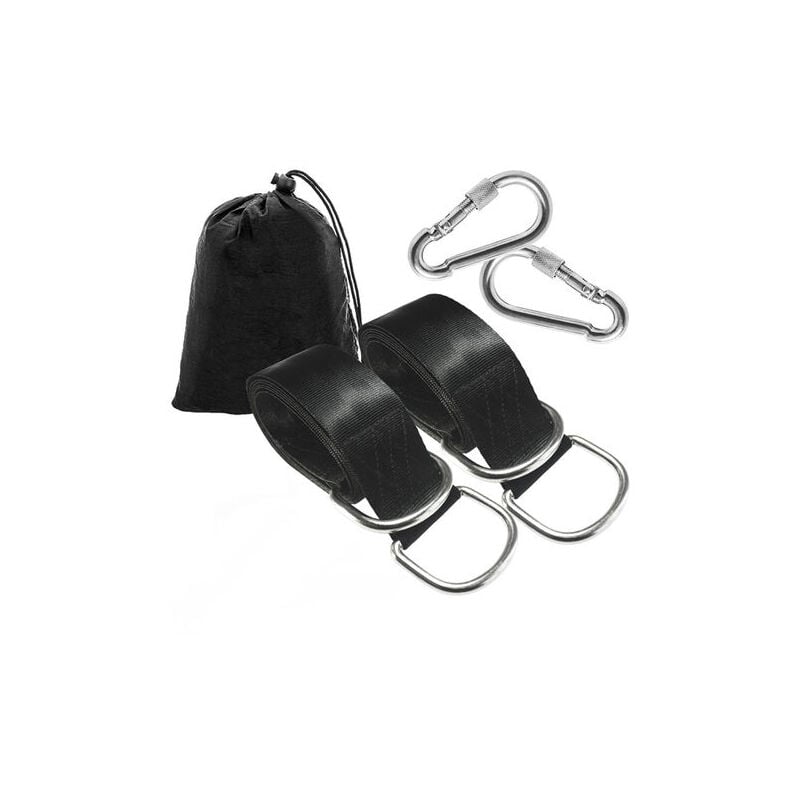 Yozhiqu - Sangles de suspension pour balançoire d'arbre, balançoires en corde pour arbre, kit de suspension avec mousquetons de sécurité, terylene,