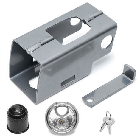 Sangles de verrouillage de remorque, sécurité de remorque couplée et non couplée, cadenas de remorque, sécurité de remorque haute sécurité/gris