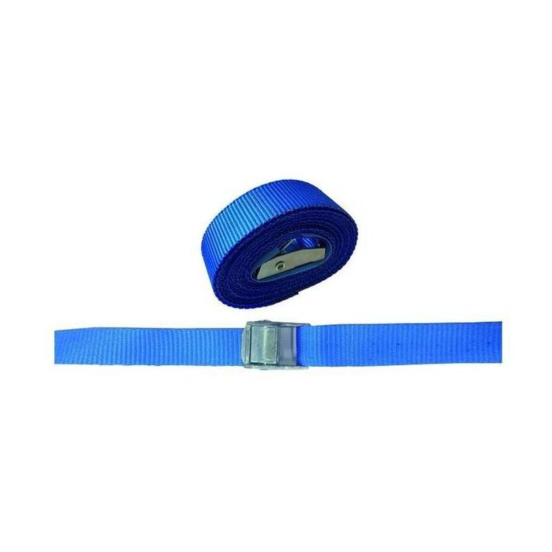 Vigor - Sangles unies bleues avec pince 25mm 2.5m