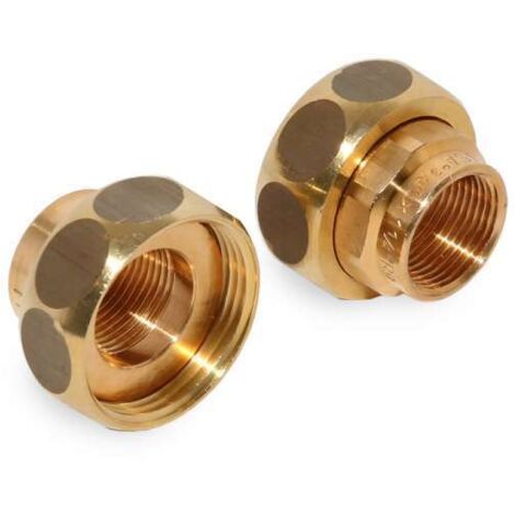 SANHA Verschraubungssatz Pumpenverschraubung Rotguß DN 20 G1 1/4'' x 3/4'' IG 394134114