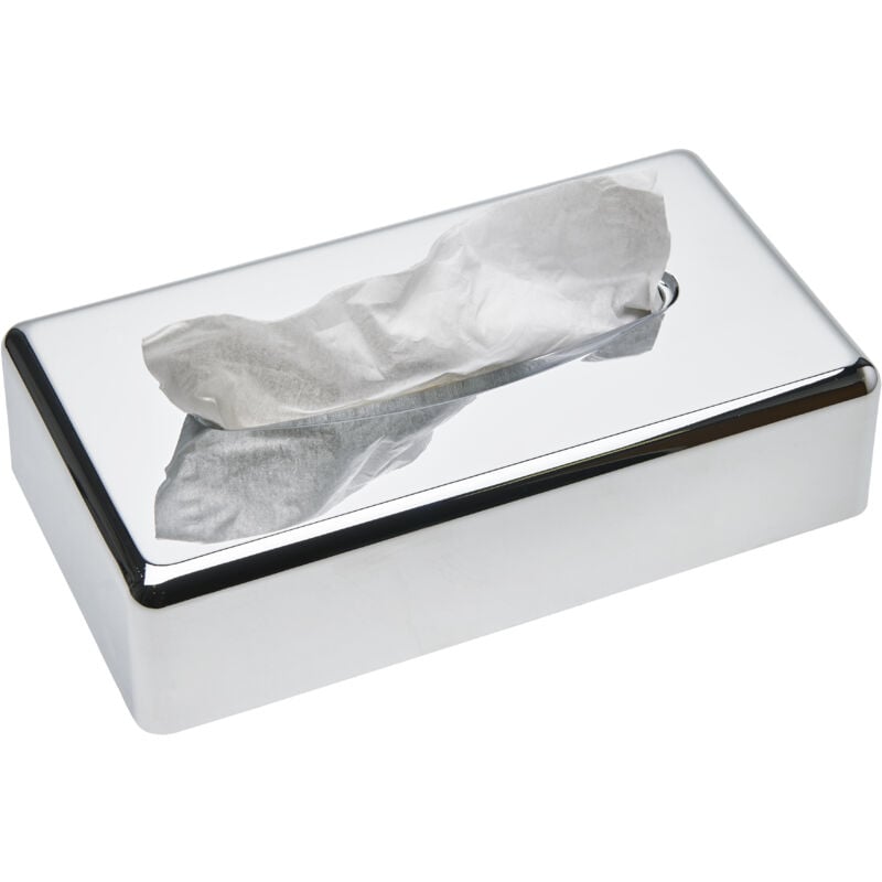Sanibox boîte mouchoirs rect. chromée - Matériel professionnel - JVD