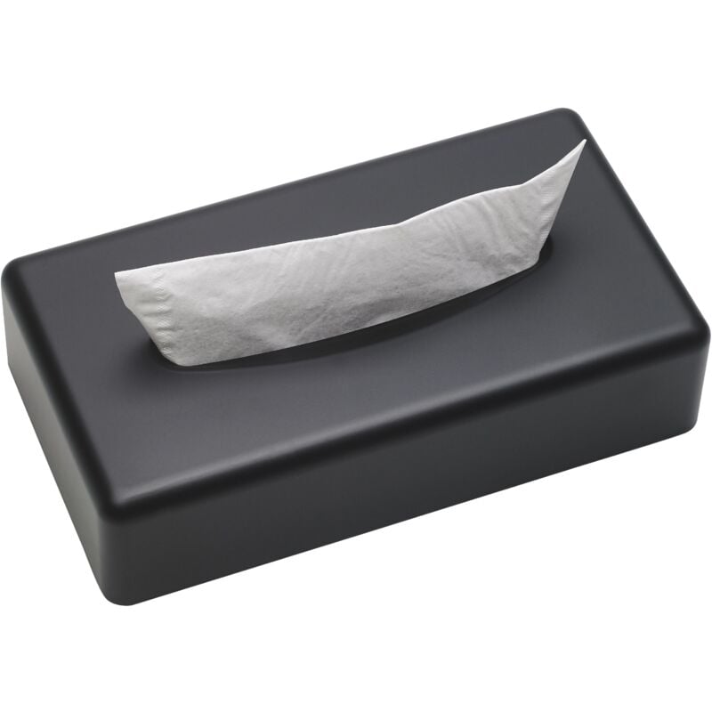 Sanibox boîte mouchoirs rect. noire mat - Matériel professionnel - JVD